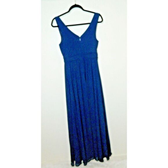 Lulu's Dress Size Small Navy Blue Thoughts of Hue Surplice Maxi Dress - Picture 4 of 8